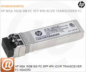 C8R24B - HP MSA 16GB SW FC SFP 4PK XCVR TRANSCEIVER FC MSA2050 