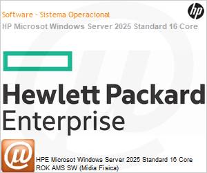 PP77100-DN1 - HPE Microsot Windows Server 2025 Standard 16 Core ROK AMS SW (Mdia Fsica)