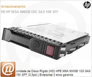 Q1H47A - Unidade de Disco Rgido (HD) HPE MSA 900GB 12G SAS 15K SFF (2,5pol.) Enterprise 3 anos garantia