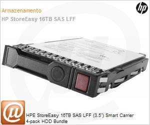 Q2P81A - HPE StoreEasy 16TB SAS LFF (3.5") Smart Carrier 4-pack HDD Bundle