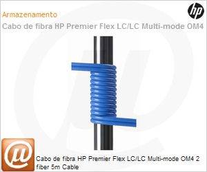 QK734A - Cabo de fibra HPE Premier Flex LC/LC Multi-mode OM4 2 fiber 5m Cable