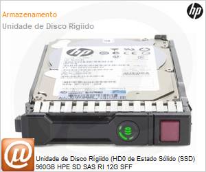 R0Q46A - Unidade de Disco Rgiido (HD) de Estado Slido (SSD) 960GB HPE SD SAS RI 12G SFF 