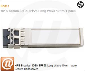 R6B13A - HPE B-series 32Gb SFP28 Long Wave 10km 1-pack Secure Transceiver 