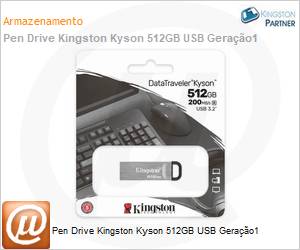 DTKN/512GB - Pen Drive Kingston Kyson 512GB USB Gerao1