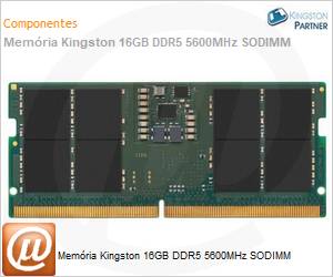 KVR56S46BS8-16 - Memria Kingston 16GB DDR5 5600MHz SODIMM 