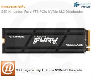 SFYRDK/4000G - SSD Kingston Fury 4TB PCIe NVMe M.2 Dissipador 