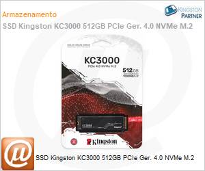 SKC3000S/512G - SSD Kingston KC3000 512GB PCIe Ger. 4.0 NVMe M.2