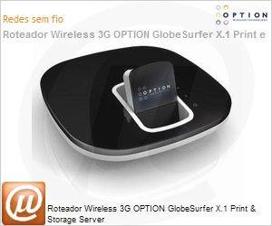 GS-X-1 - Roteador Wireless 3G OPTION GlobeSurfer X.1 Print & Storage Server