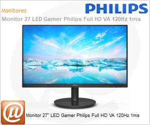 271V8LAB3 - Monitor 27" LED Gamer Philips Full HD VA 120Hz 1ms 