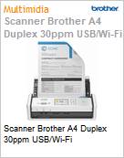 Scanner Brother A4 Duplex 30ppm USB/Wi-Fi  (Figura somente ilustrativa, no representa o produto real)