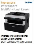 Impressora Multifuncional Laser Colorr Brother DCP-L3560CDW (A4) Duplex Wi-Fi  (Figura somente ilustrativa, no representa o produto real)