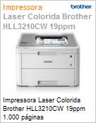 Impressora Laser Colorida Brother HLL3210CW 19ppm 1.000 pginas  (Figura somente ilustrativa, no representa o produto real)