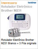 Rotulador Eletrnico Brother M231 Branco + 3 Fita originals (Figura somente ilustrativa, no representa o produto real)