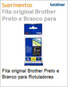 Fita original Brother Preto e Branco para Rotuladores (Figura somente ilustrativa, no representa o produto real)