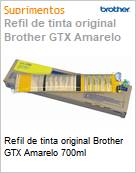 Refil de tinta original Brother GTX Amarelo 700ml  (Figura somente ilustrativa, no representa o produto real)
