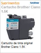 Cartucho de tinta original Brother Ciano 1.5K (Figura somente ilustrativa, no representa o produto real)