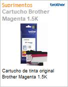 Cartucho de tinta original Brother Magenta 1.5K (Figura somente ilustrativa, no representa o produto real)