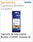 Cartucho de tinta original Brother LC3039Y Amarelo 5K (Figura somente ilustrativa, no representa o produto real)