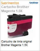 Cartucho de tinta original Brother Magenta 1.5K (Figura somente ilustrativa, no representa o produto real)