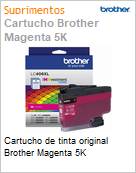 Cartucho de tinta original Brother Magenta 5K (Figura somente ilustrativa, no representa o produto real)