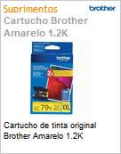 Cartucho de tinta original Brother Amarelo 1.2K (Figura somente ilustrativa, no representa o produto real)