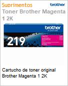 Cartucho de toner original Brother Magenta 1 2K  (Figura somente ilustrativa, no representa o produto real)