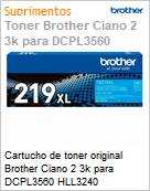 Cartucho de toner original Brother Ciano 2 3k para DCPL3560 HLL3240  (Figura somente ilustrativa, no representa o produto real)
