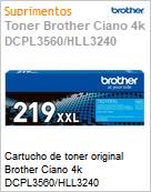 Cartucho de toner original Brother Ciano 4k DCPL3560/HLL3240  (Figura somente ilustrativa, no representa o produto real)