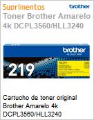 Cartucho de toner original Brother Amarelo 4k DCPL3560/HLL3240  (Figura somente ilustrativa, no representa o produto real)