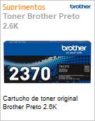 Cartucho de toner original Brother Preto 2.6K (Figura somente ilustrativa, no representa o produto real)