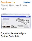 Cartucho de toner original Brother Preto 4.5K  (Figura somente ilustrativa, no representa o produto real)
