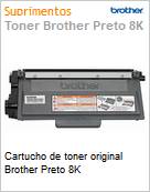 Cartucho de toner original Brother Preto 8K  (Figura somente ilustrativa, no representa o produto real)