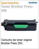 Cartucho de toner original Brother Preto 25K  (Figura somente ilustrativa, no representa o produto real)