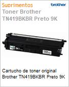 Cartucho de toner original Brother TN419BKBR Preto 9K  (Figura somente ilustrativa, no representa o produto real)