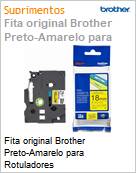 Fita original Brother Preto-Amarelo para Rotuladores (Figura somente ilustrativa, no representa o produto real)