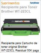 Recipiente para Cartucho de toner original Brother WT-223CL Residual 50K pags (Figura somente ilustrativa, no representa o produto real)