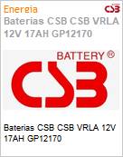 Baterias CSB CSB VRLA 12V 17AH GP12170 (Figura somente ilustrativa, no representa o produto real)