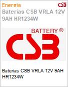 Baterias CSB VRLA 12V 9AH HR1234W (Figura somente ilustrativa, no representa o produto real)