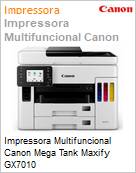 Impressora Multifuncional Tanque de tinta Canon Mega Tank Maxify GX7010  (Figura somente ilustrativa, no representa o produto real)