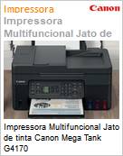 Impressora Multifuncional Jato de tinta Canon Mega Tank G4170  (Figura somente ilustrativa, no representa o produto real)