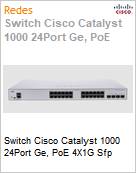 Switch Cisco Catalyst 1000 24Port Ge, PoE 4X1G Sfp  (Figura somente ilustrativa, no representa o produto real)