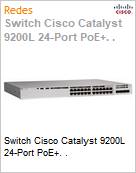 Switch Cisco Catalyst 9200L 24-Port PoE+. .  (Figura somente ilustrativa, no representa o produto real)