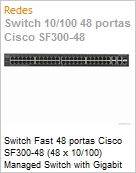 Cisco - SRW248G4-K9-NA - Switch Fast 48 portas Cisco SF300-48 (48