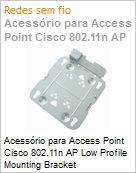 Acessrio para Access Point Cisco 802.11n AP Low Profile Mounting Bracket (Figura somente ilustrativa, no representa o produto real)