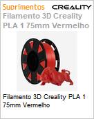 Filamento 3D Creality PLA 1 75mm Vermelho (Figura somente ilustrativa, no representa o produto real)