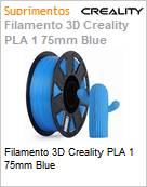 Filamento 3D Creality PLA 1 75mm Blue (Figura somente ilustrativa, no representa o produto real)