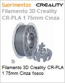 Filamento 3D Creality CR-PLA 1 75mm Cinza fosco (Figura somente ilustrativa, no representa o produto real)