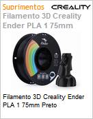 Filamento 3D Creality Ender PLA 1 75mm Preto (Figura somente ilustrativa, no representa o produto real)