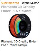 Filamento 3D Creality Ender PLA 1 75mm Laranja (Figura somente ilustrativa, no representa o produto real)