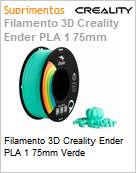 Filamento 3D Creality Ender PLA 1 75mm Verde (Figura somente ilustrativa, no representa o produto real)